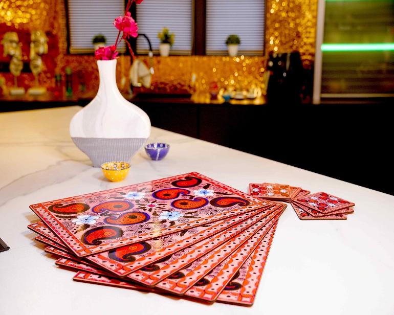 Combo : Coaster & Dining  ng Table Mat