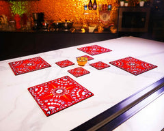 Combo : Coaster & Side Table Mat