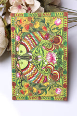Vibrant Twin Fish Folk Art Diary – Handcrafted Floral Journal