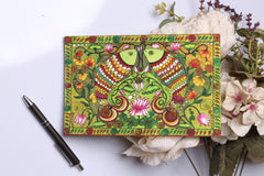 Vibrant Twin Fish Folk Art Diary – Handcrafted Floral Journal