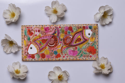 Vibrant Fish Floral Envelope