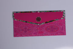 Handcrafted Decorative Envelope – Multicolor Phulkari Design