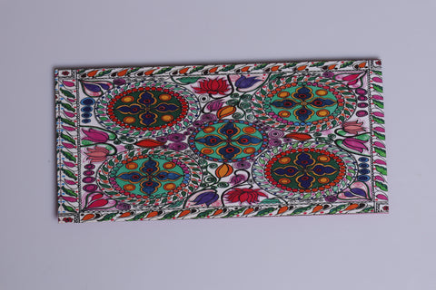 Handcrafted Decorative Envelope – Multicolor Phulkari Design