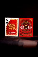 COSMIC Art Hub Original Playing Cards - Plastic Coated, Jumbo Index, Poker Size - Premium Designer Deck with Indian Elephant Art